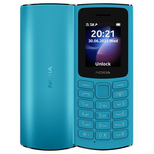Nokia 105 DS 4G TA-1378 Blue Mobilais Telefons
