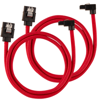 CORSAIR SATA Data Cable Set 60cm Red aksesuārs datorkorpusiem