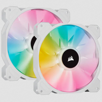 CORSAIR SP140 RGB ELITE White 140mm Fan aksesuārs datorkorpusiem