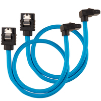 CORSAIR SATA Data Cable Set 30cm Blue aksesuārs datorkorpusiem