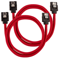 CORSAIR SATA Data Cable Set 60cm Red aksesuārs datorkorpusiem