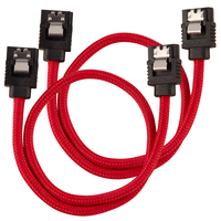 CORSAIR SATA Data Cable Set 30cm Red aksesuārs datorkorpusiem