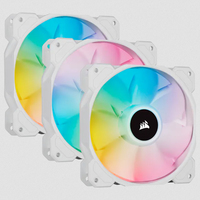 CORSAIR SP120 RGB ELITE White 120mm Fan aksesuārs datorkorpusiem