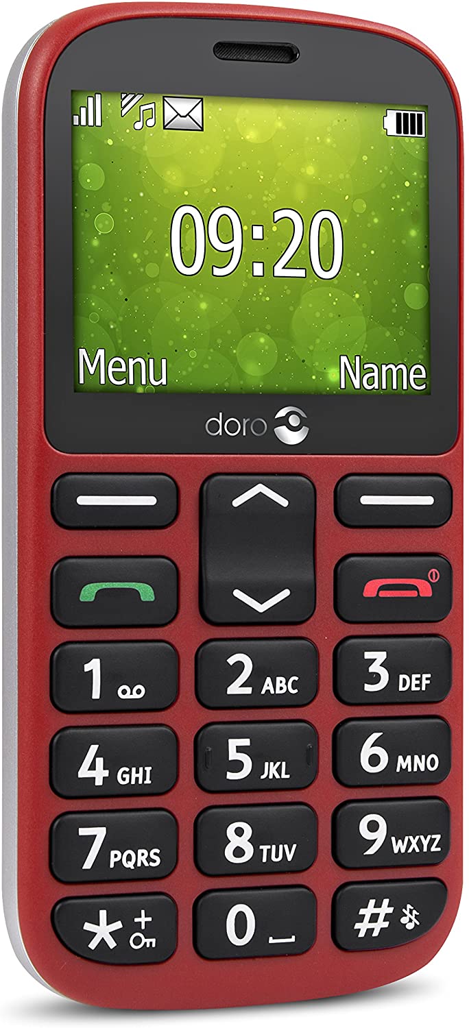 DORO 1360 Dual SIM red EE LV LT Mobilais Telefons