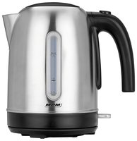 MPM MCZ-102M electric kettle 1.7 L 2200 W Black, Stainless steel Elektriskā Tējkanna