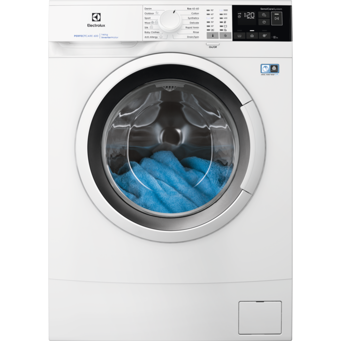 Electrolux šaurā veļas mazg.mašīna (front.ielāde), 6 kg, balta EW6S406WI Veļas mašīna