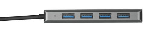 Trust 23328 interface hub USB 3.2 Gen 1 (3.1 Gen 1) Type-A 5000 Mbit/s Grey USB centrmezgli