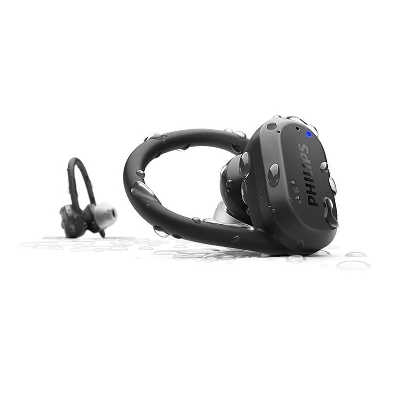 Philips True wireless sports headphones TAA7306BK/00, UV cleaning, IP57, Heart-rate monitor austiņas