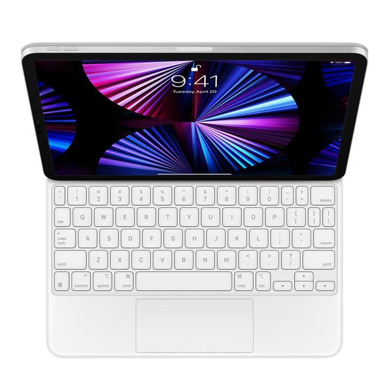 iPad Magic Keyboard 11 White English (International) Planšetes aksesuāri