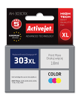 Ink ActiveJet AH-303CRX for HP printer; replacement 303XL T6N03AE; Premium; 18ml; color kārtridžs
