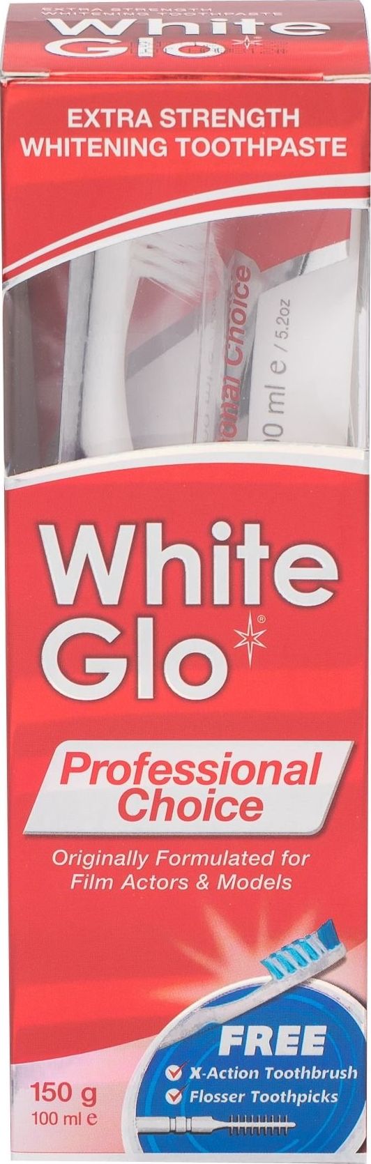 White Glo Pasta do zebow Professional Choice 100 ml + szczoteczka 98228 (9319871000615) mutes higiēnai