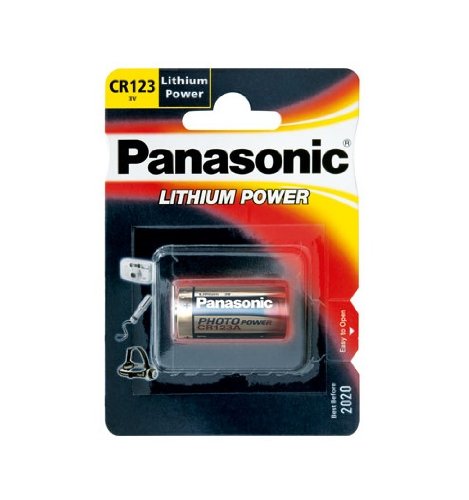 Panasonic  CR123 A, 3V, 1400mAh Li-Ion, Photo Power Baterija