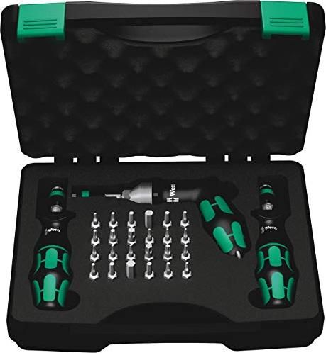 WERA 7440/41/42 Kraftform torque screwdriver set 0.3 - 6.0 NM