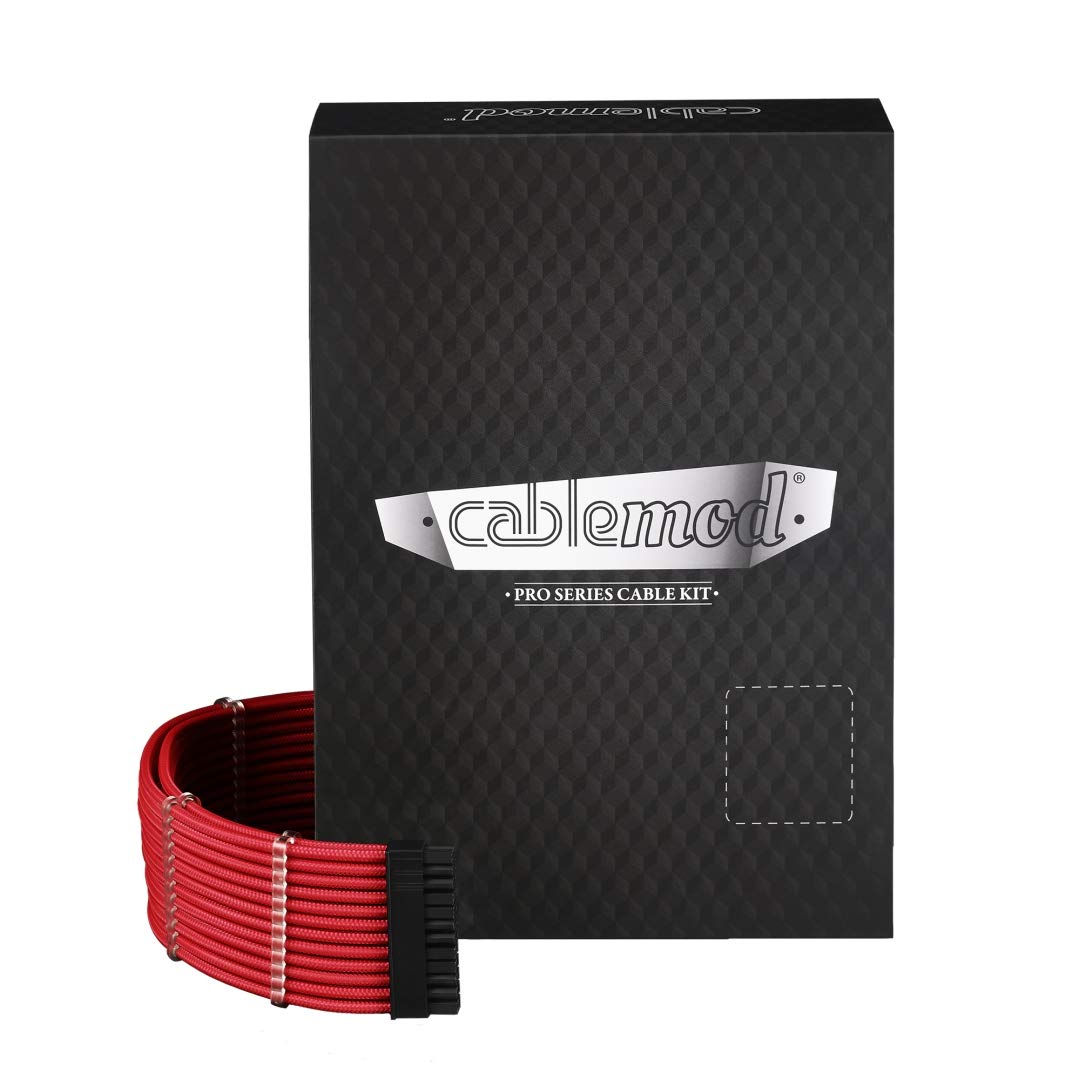 CableMod PRO ModMesh RT-Series Cable Kit, cable management (red, 13 pieces) aksesuārs datorkorpusiem