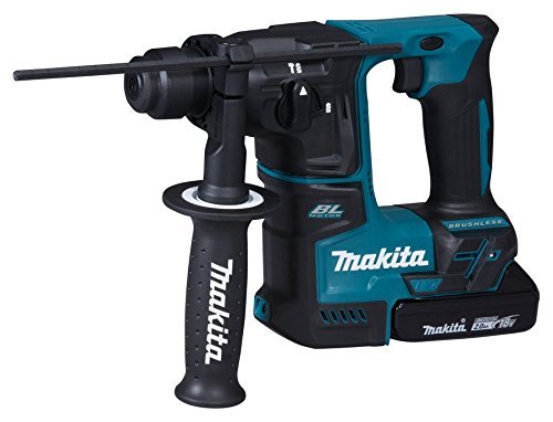 Makita cordless hammer drill DHR171RAJ, 18 Volt - blue / black, MAKPAC, 2x Li-ion battery 2,0Ah - DHR171RAJ