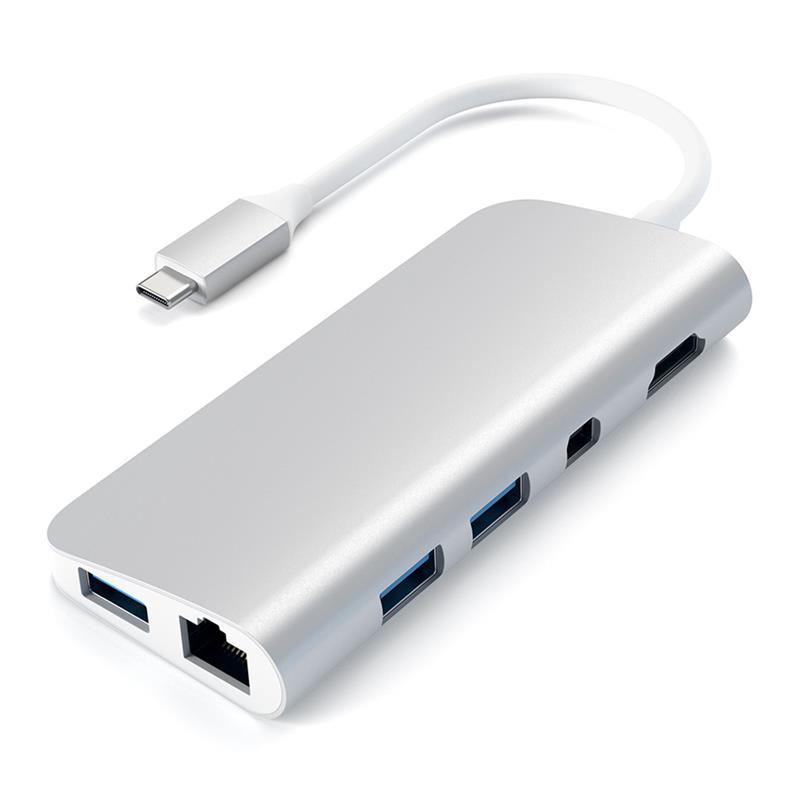 Adapteris USB-C 4K HDMI/Mini DP Gigabit Ethernet, Satechi Satechi USB-C 4K HDMI/Mini DP GB Ethernet LED Televizors