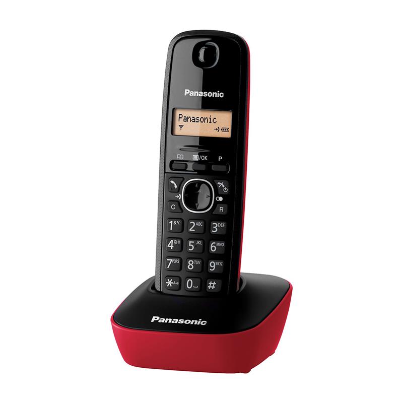 Panasonic KX-TG1611FXR Black/red telefons