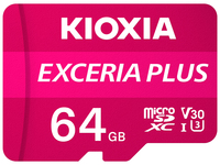 Kioxia Exceria Plus microSDXC 64GB Class 10 UHS-1 U3 atmiņas karte