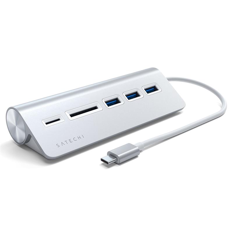 Adapteris USB-C + karsu lasitajs, Satechi USB centrmezgli