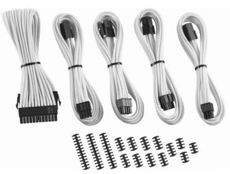 CableMod Classic ModMesh Cable Extension Kit - 8+6 Series - weis kabelis, vads