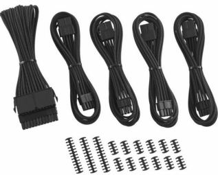 CableMod Classic ModMesh Cable Extension Kit - 8+8 Series - schwarz kabelis, vads