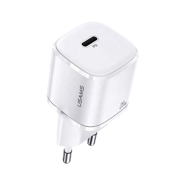 USAMS Phone Charger 1x USB-C T36 20W PD3.0 Fas iekārtas lādētājs