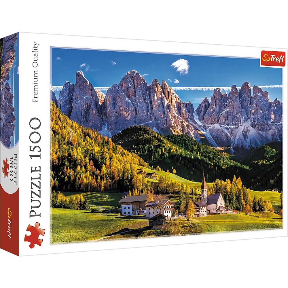 Puzzle 1500 pieces Val di Funes Dolomites Italy puzle, puzzle