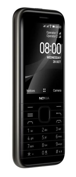 Mobile phone 8000 4G Dual SIM black TA-1305 DS PL BLACK Mobilais Telefons