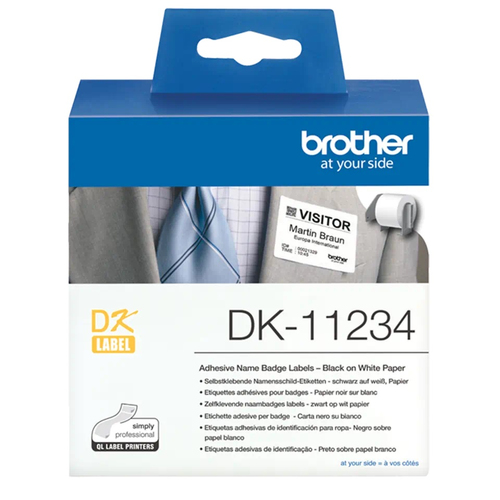 Brother Label Roll DK-11234 Black on White, DK