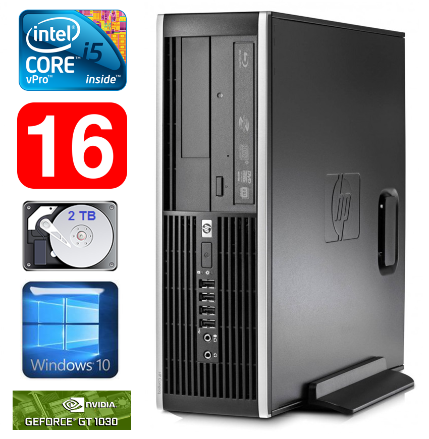 HP 8100 Elite SFF i5-650 16GB 2TB GT1030 2GB DVD WIN10 RW5316 (EAN411505316)