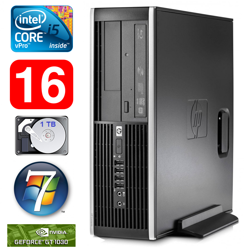 HP 8100 Elite SFF i5-650 16GB 1TB GT1030 2GB DVD WIN7Pro RW5235 (EAN411505235)