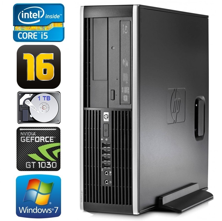 HP 8100 Elite SFF i5-750 16GB 1TB GT1030 2GB DVD WIN7Pro RW8248W7 (EWS411508248)