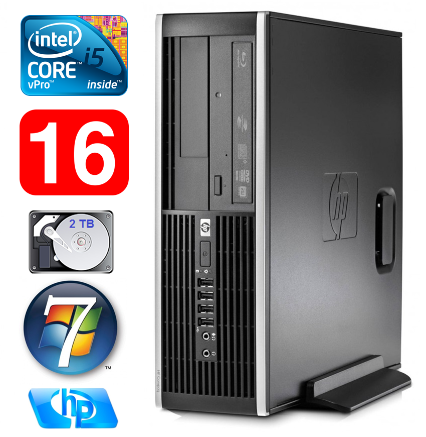HP 8100 Elite SFF i5-650 16GB 2TB DVD WIN7Pro RW5240 (EAN411505240)