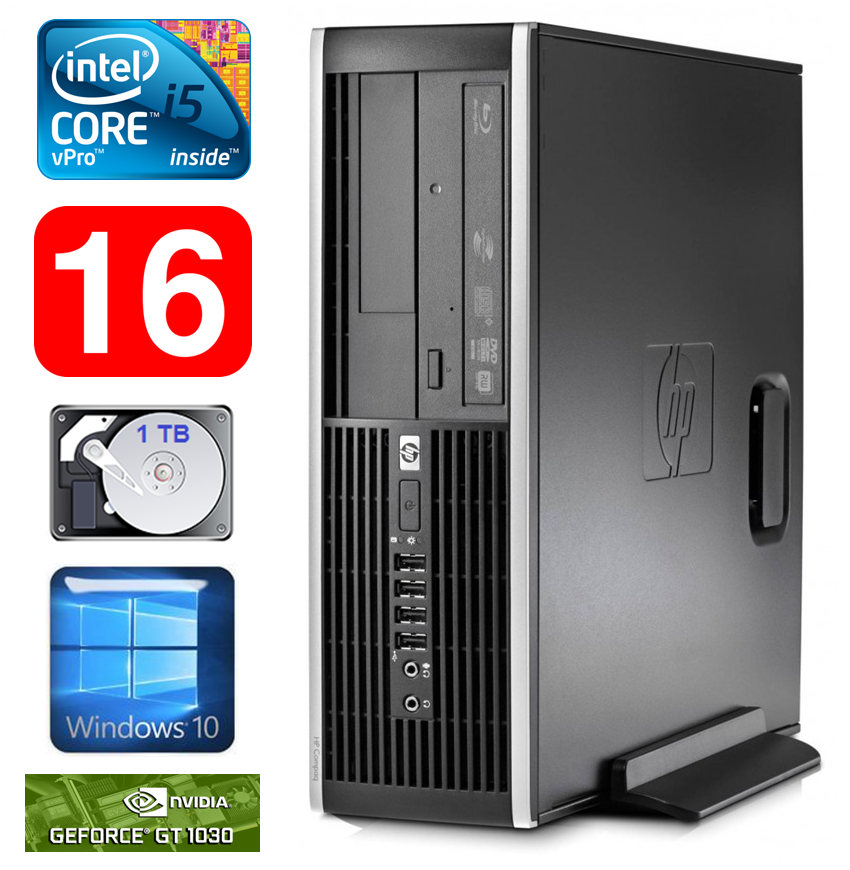 HP 8100 Elite SFF i5-650 16GB 1TB GT1030 2GB DVD WIN10 RW5310 (EAN411505310)