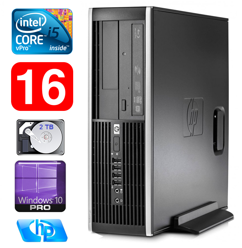 HP 8100 Elite SFF i5-650 16GB 2TB DVD WIN10Pro RW5390 (EAN411505390)