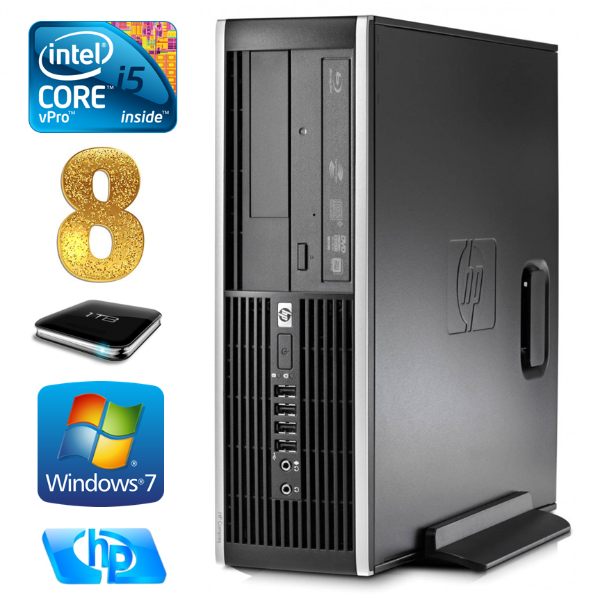 HP 8100 Elite SFF i5-650 8GB 1TB DVD WIN7Pro RW5204 (EAN411505204)