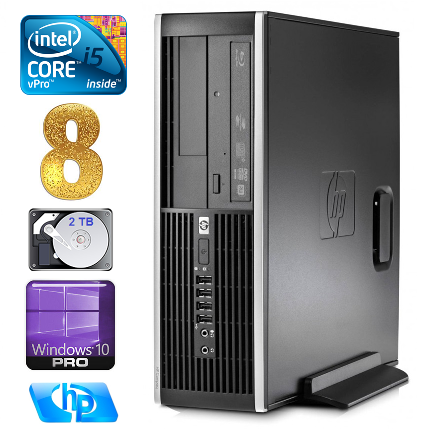 HP 8100 Elite SFF i5-650 8GB 2TB DVD WIN10Pro RW5360 (EAN411505360)