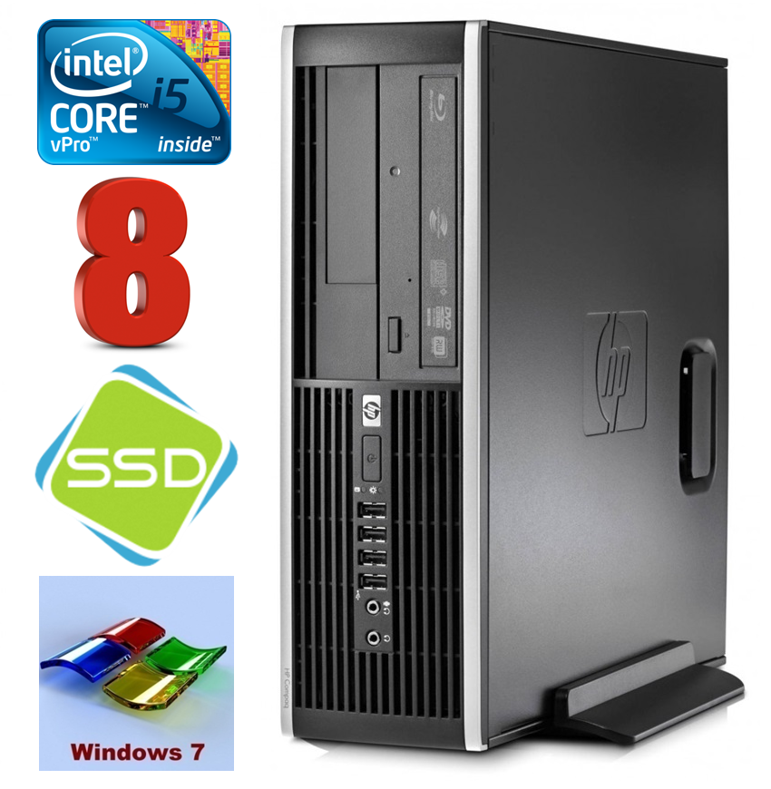 HP 8100 Elite SFF i5-650 8GB 120SSD DVD WIN7Pro RW5199 (EAN411505199)