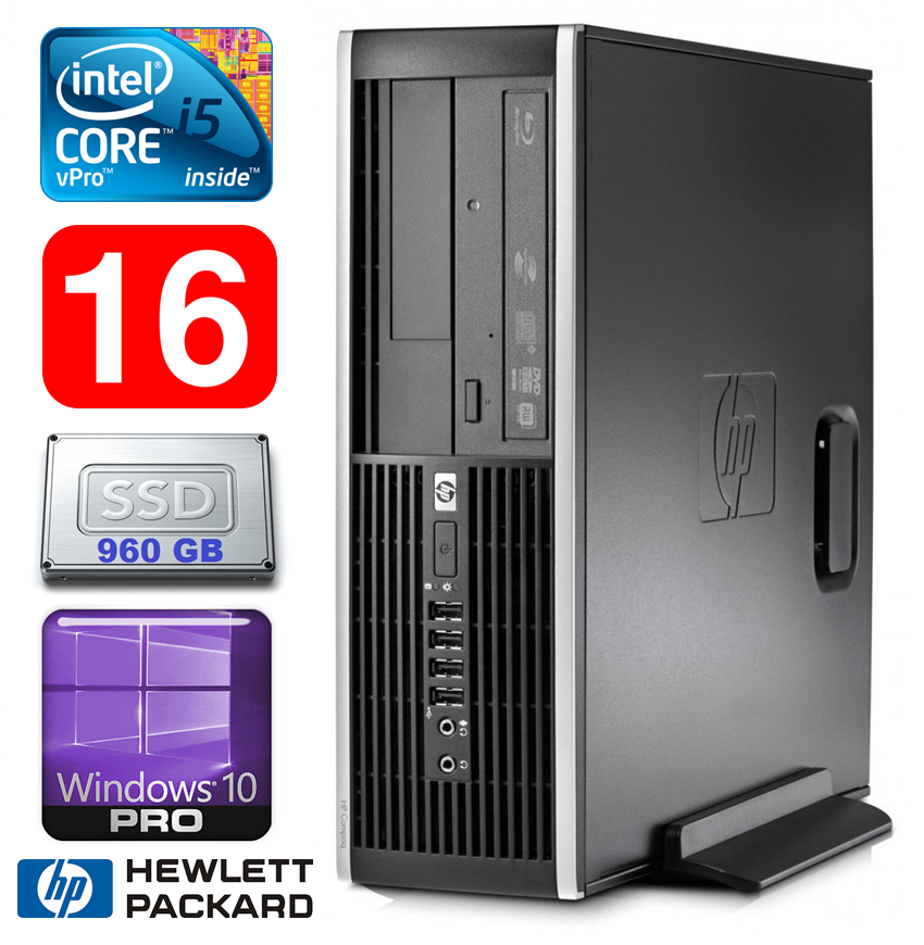 HP 8100 Elite SFF i5-650 16GB 960SSD DVD WIN10Pro RW5408 (EAN411505408)