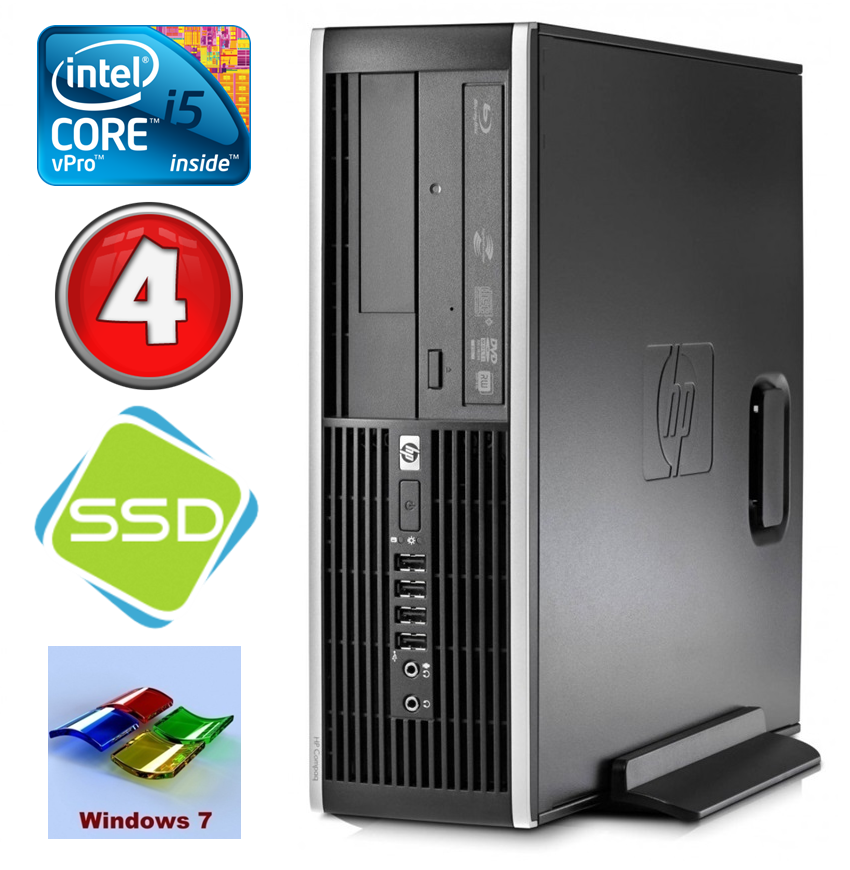 HP 8100 Elite SFF i5-650 4GB 120SSD DVD WIN7Pro RW5190 (EAN411505190)