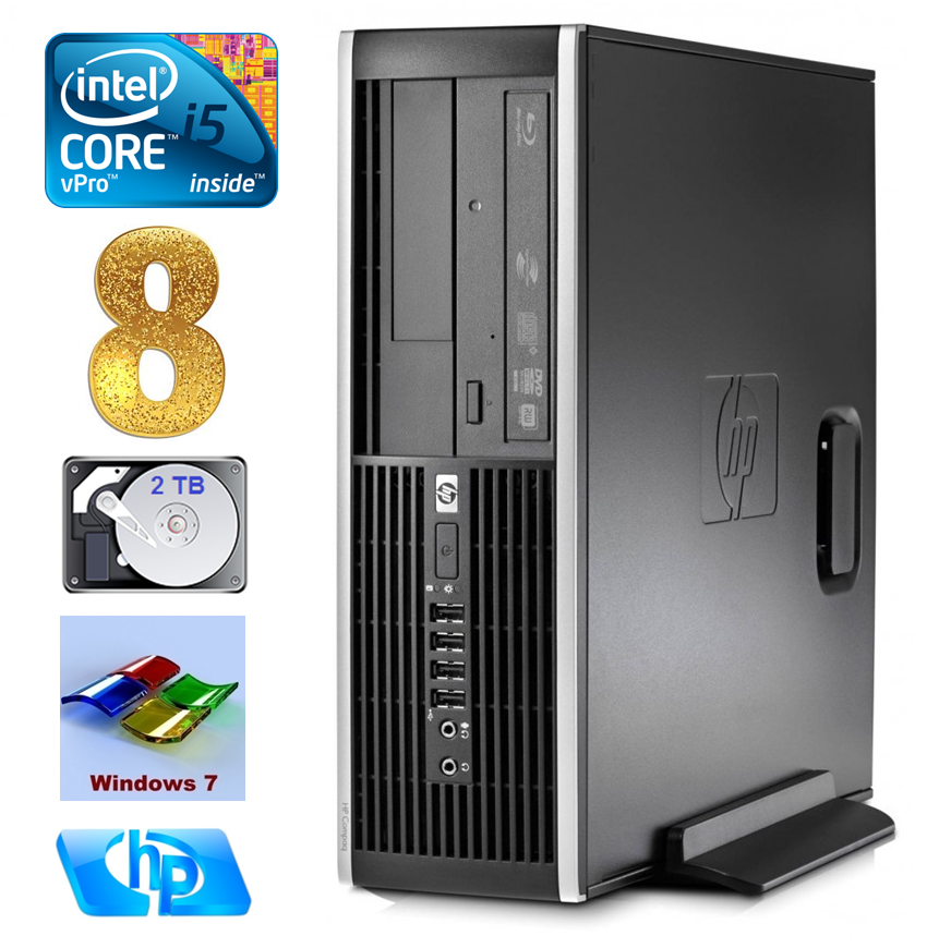 HP 8100 Elite SFF i5-650 8GB 2TB DVD WIN7Pro RW5210 (EAN411505210)
