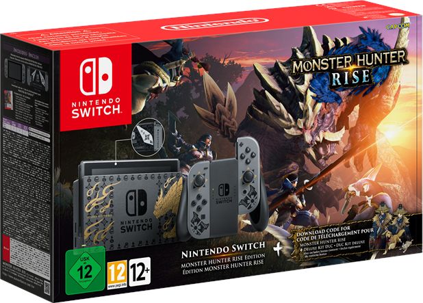Nintendo Switch Monster Hunter Rise Edition spēļu konsole