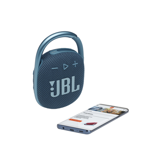 JBL CLIP 4 Portable bluetooth speaker with carabiner, water proof, IPX67, Blue pārnēsājamais skaļrunis