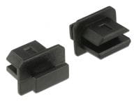 Dust Cover for mini Displayport - Schutzumschlag - Schwarz (Packung mit 10) adapteris