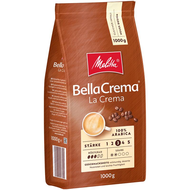Melitta BellaCrema Cafe La Crema, 1 kg piederumi kafijas automātiem