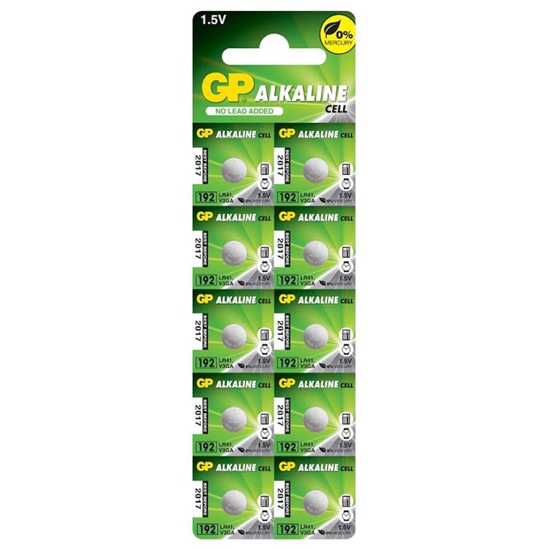 GP Batteries 192F-U10 AG3 | LR41 | 1.5V | 1pc Baterija