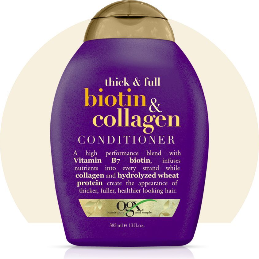 Organix Cosmetix Biotin & Collagen Conditioner - conditioner with biotin and collagen that adds volume to hair 385ml Matu šampūns