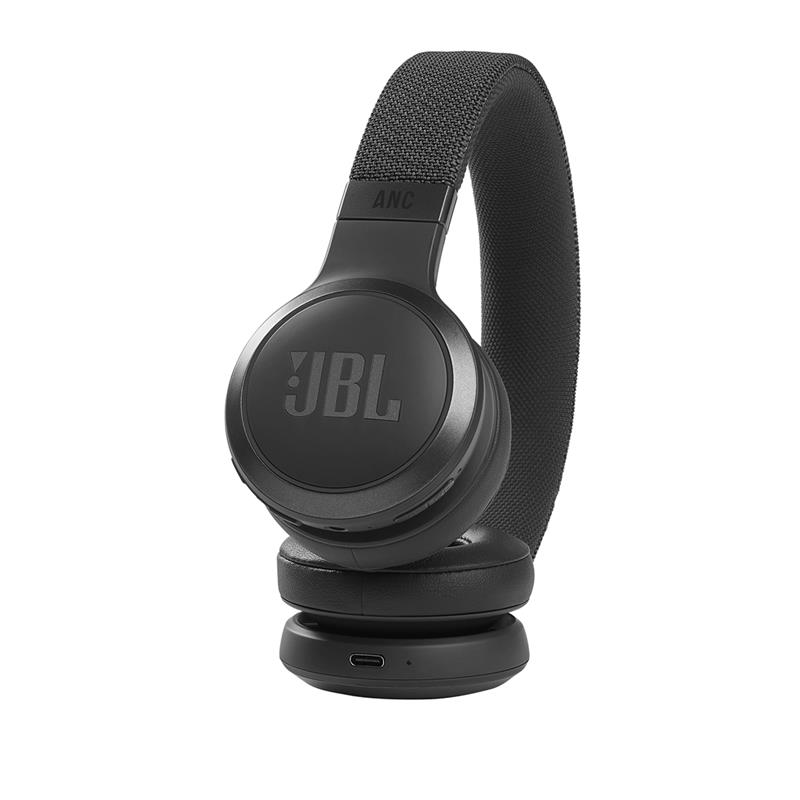 JBL LIVE bezvadu on-ear austiņas ar bluetooth, melnas JBLLIVE460NCBLK austiņas