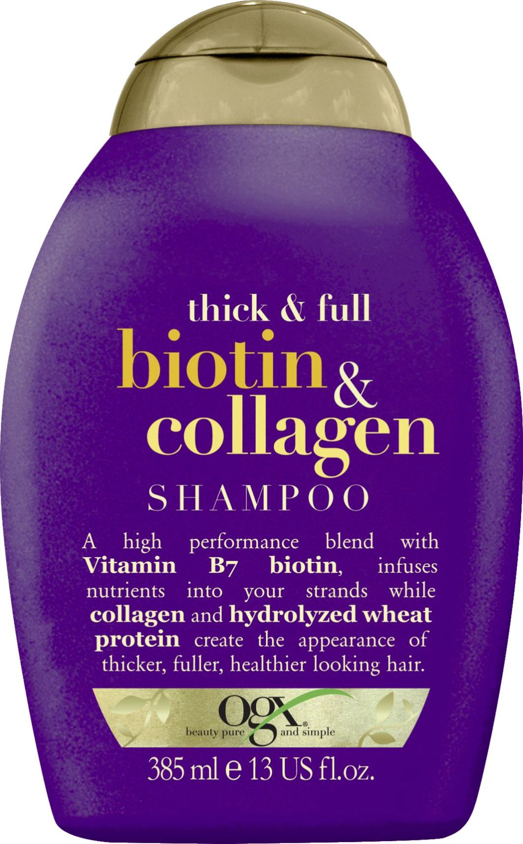 Organix Cosmetix Biotin & Collagen Shampoo shampoo with biotin and collagen adding volume to hair 385ml Matu šampūns