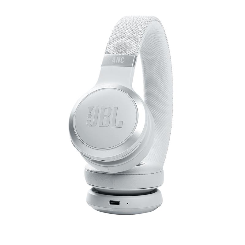 JBL LIVE bezvadu on-ear austiņas ar bluetooth, baltas JBLLIVE460NCWHT austiņas